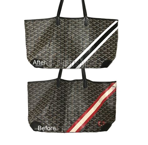 goyard st louis initials|Removing painted initials and stripes .